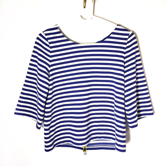 Anthropologie Tops - POST MARK ANTHROPOLOGIE blue & white striped top